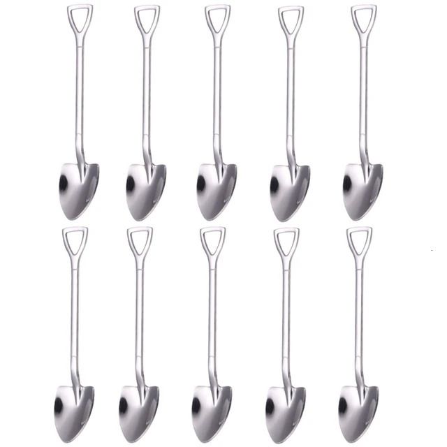 10pcs Silver Spoon