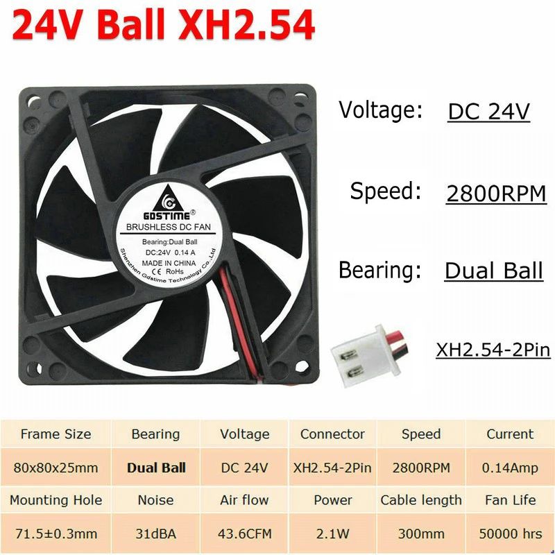 Blattfarbe: 24 V Ball 2Pin