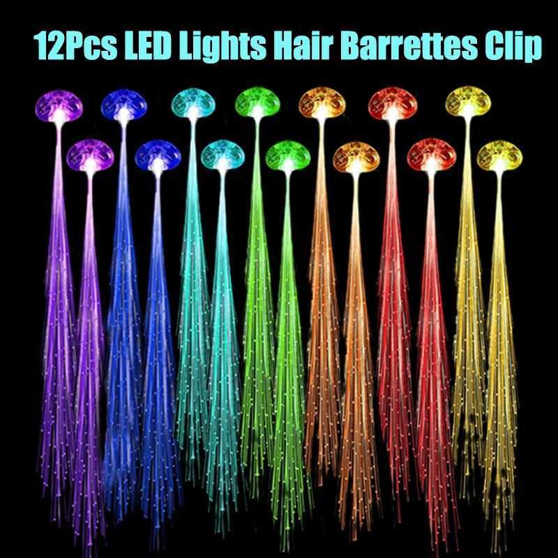 Clip à cheveux LED 12pcs