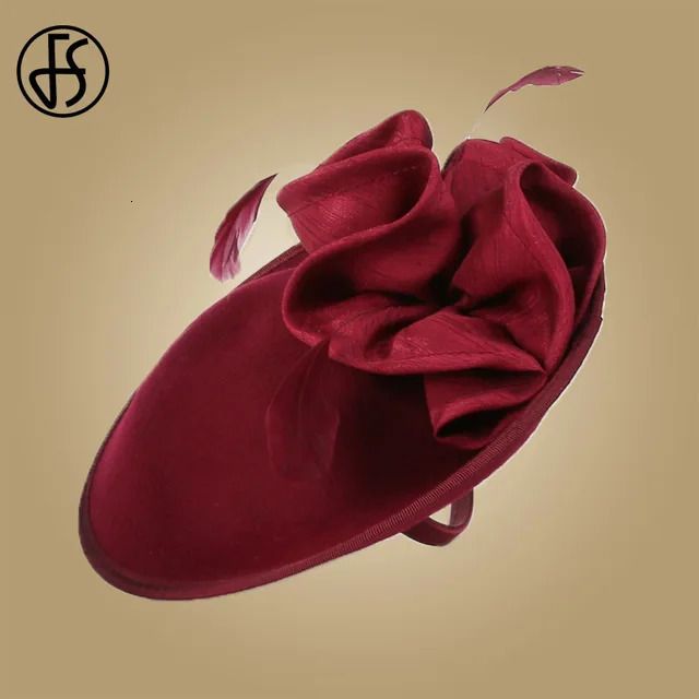 Wine Red Fascinator