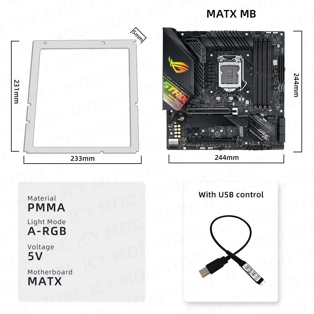 色：USB CONを備えたMATXMB