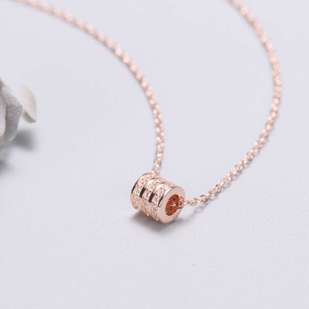 Rose gold small waist necklace-925