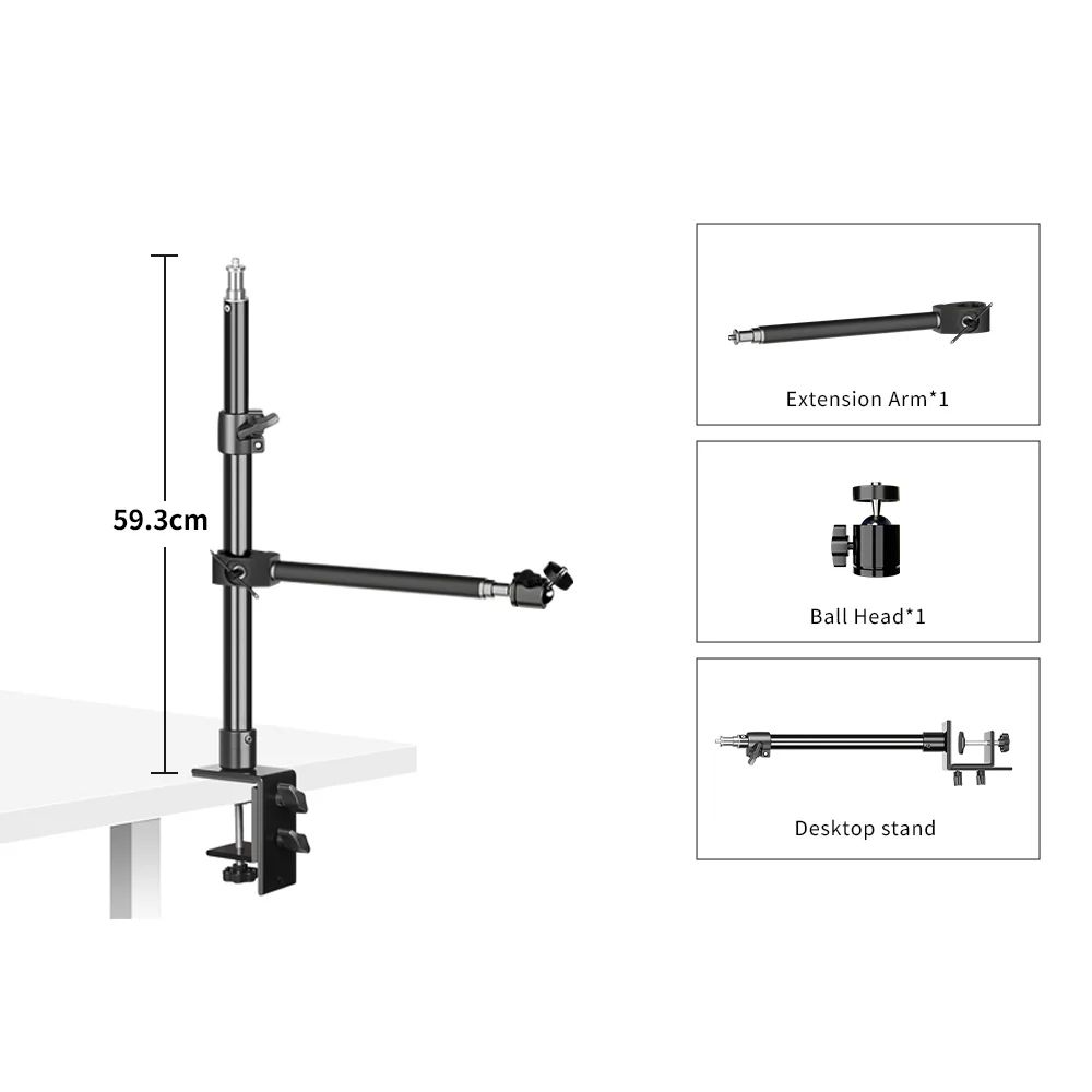 Couleur: support de bureau de 59 cm