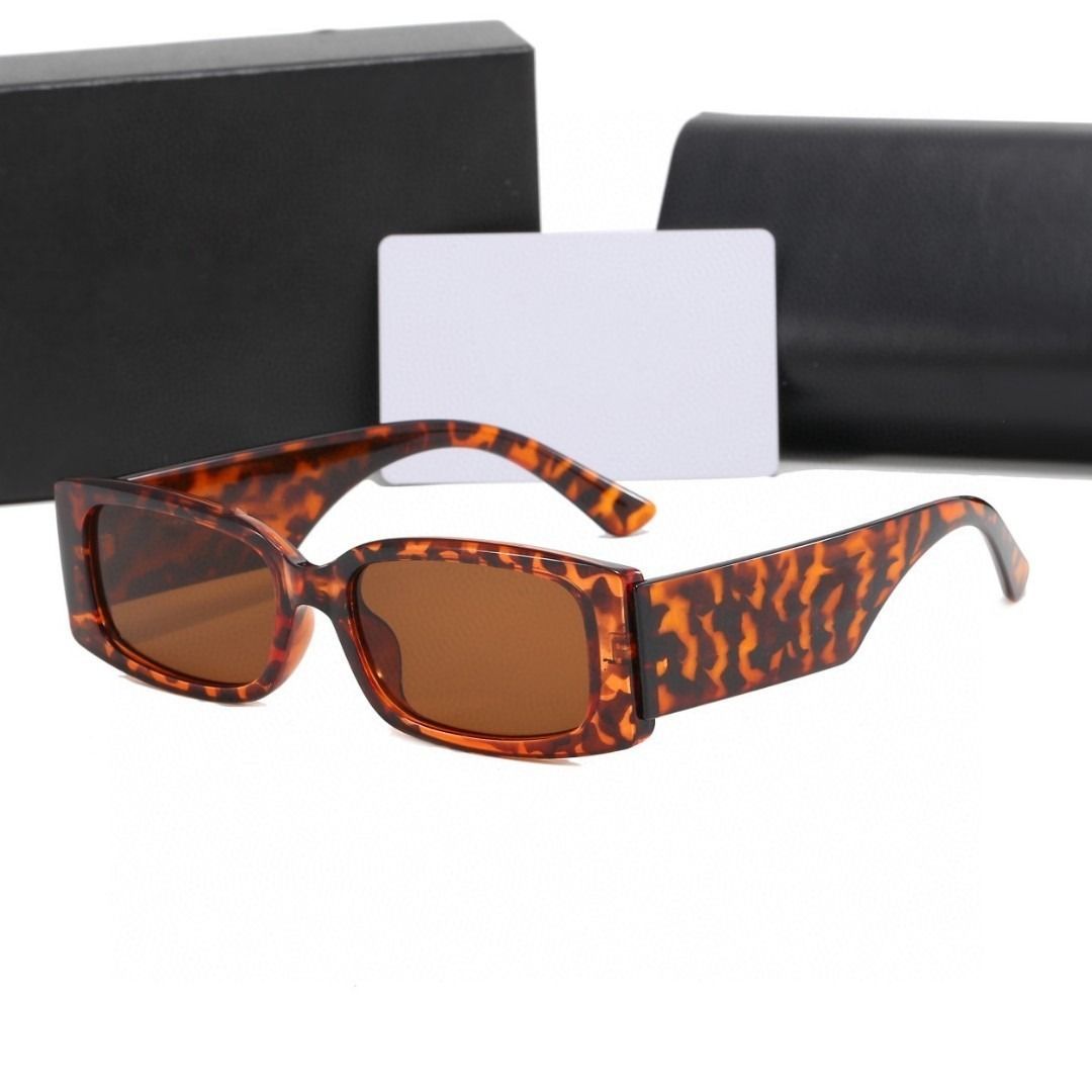 Leopard print frame tawny lens