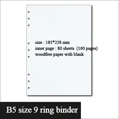 Kleur: B5 White Blank Page