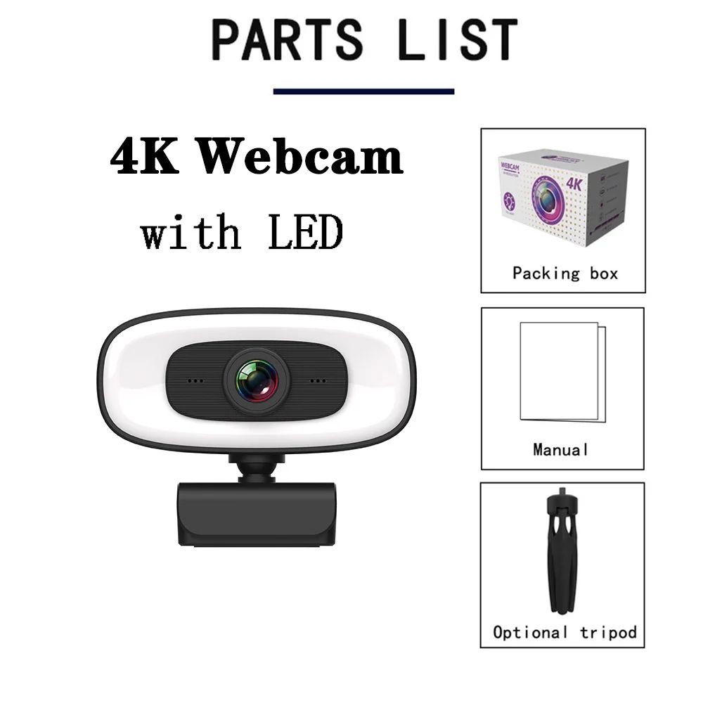 Renk: 4K web kamerası