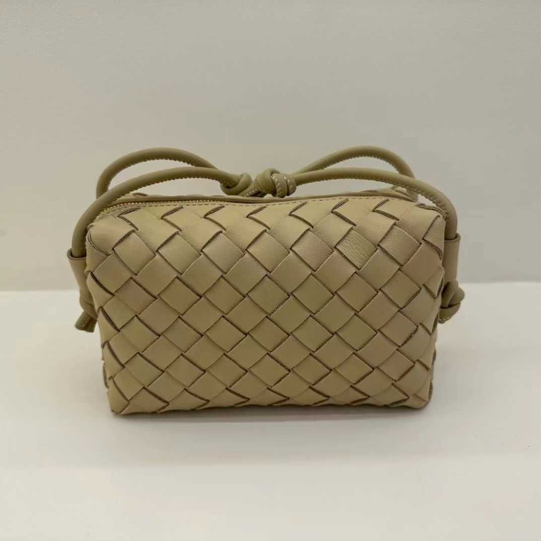 Milk Tea Color  Woven Camera Bag 9338