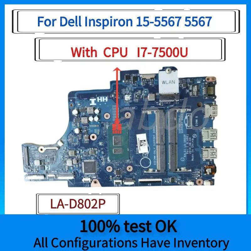 Configuração: LA-D802P I7-7500U