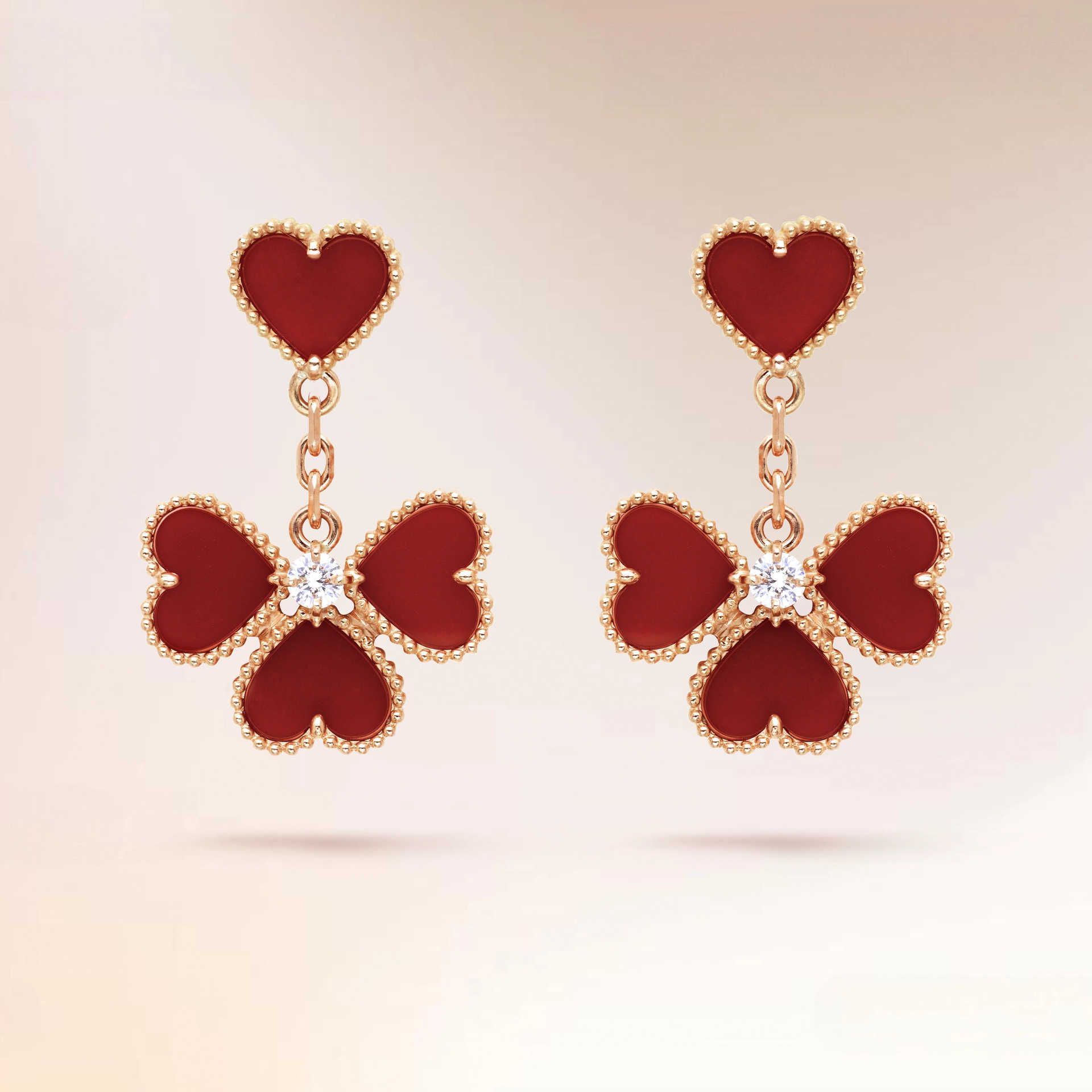 Love+Love Earrings Rose Gold