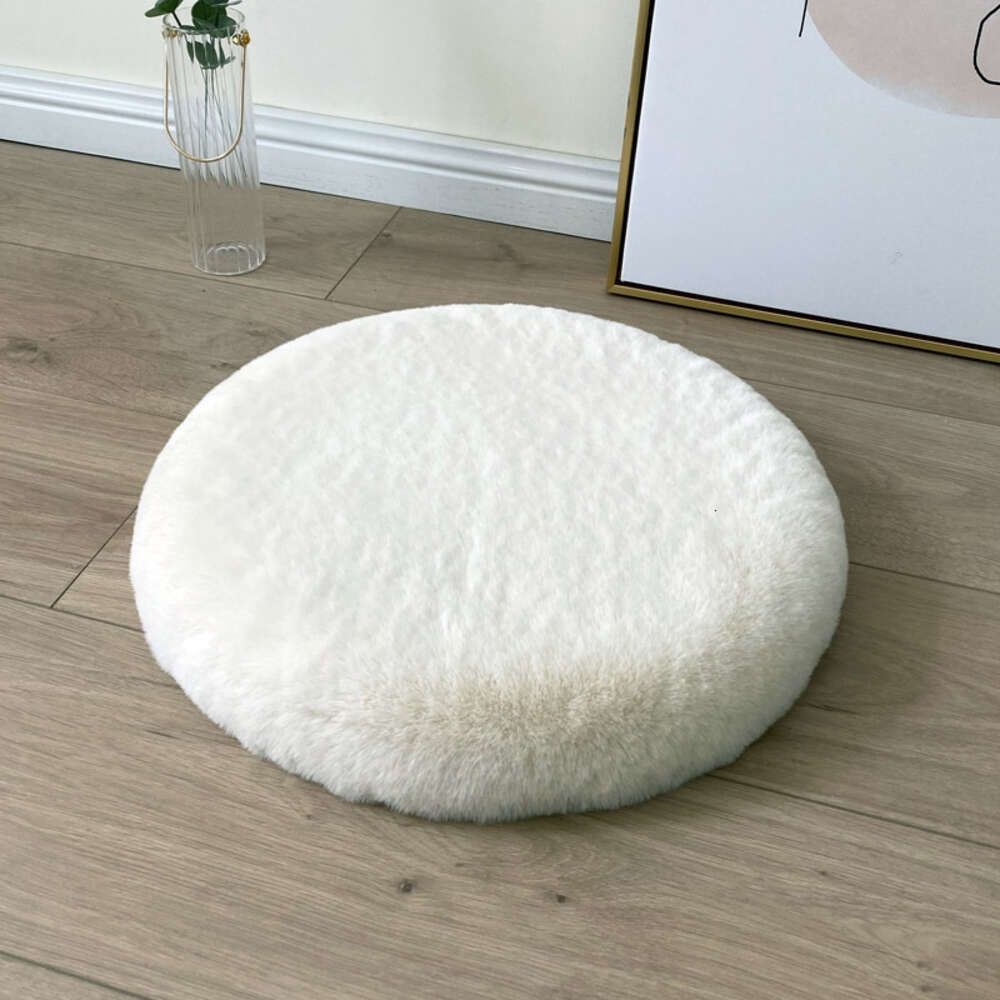 Beige-40 cm cirkulär minne bomull