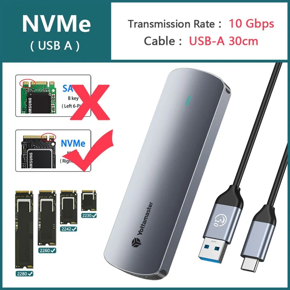 Kleur: NVME (USB A)