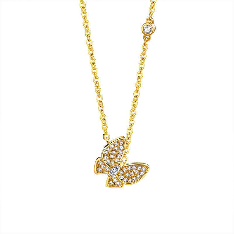 A2675_ 18K collana d'oro-925 argento