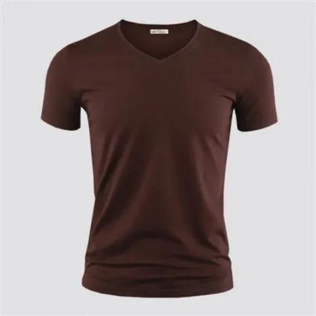 Dark Coffee Vneck