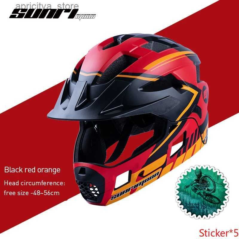 Black Red Orange-S-m(54-57cm)