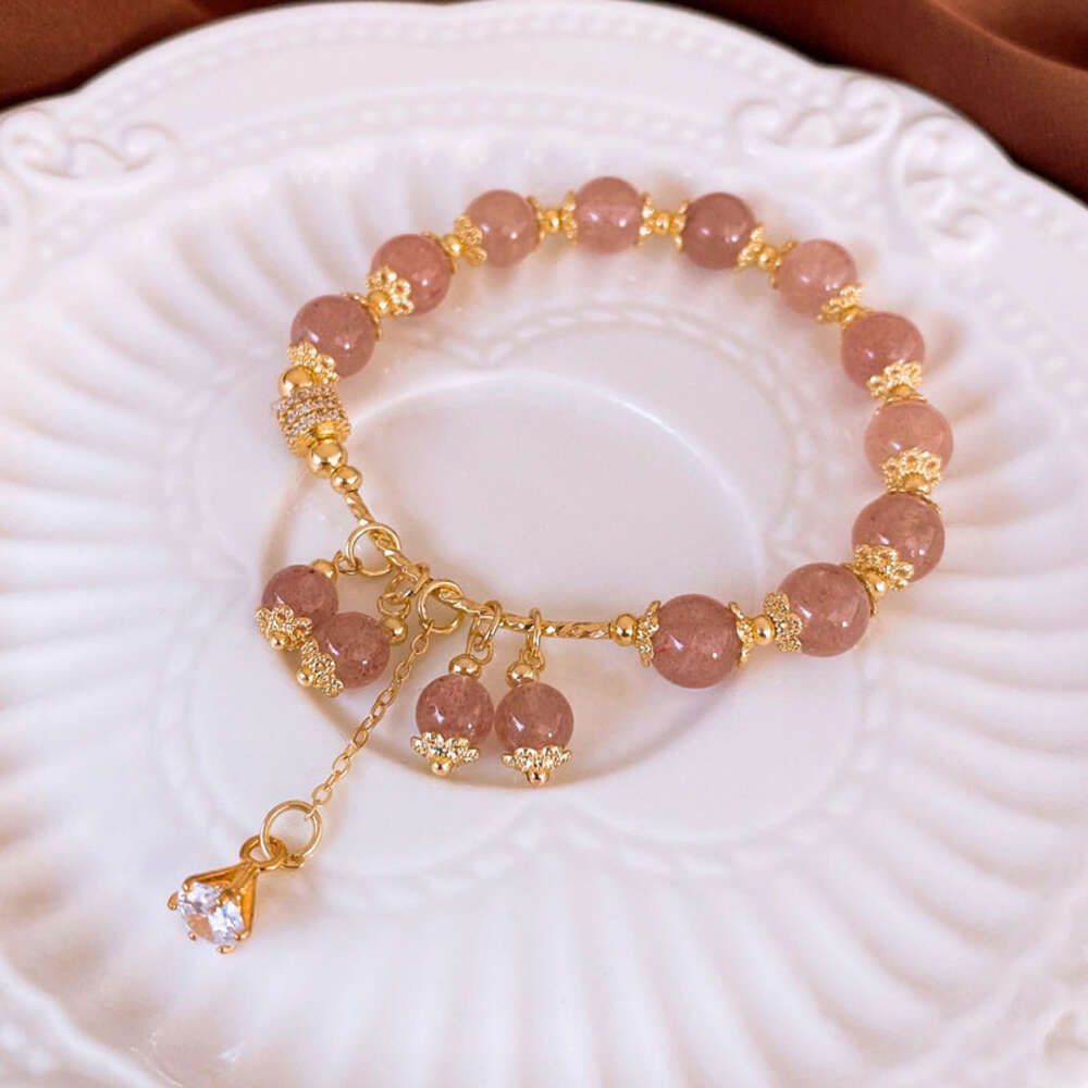 Bracelet - Pink (Real Gold Plating)