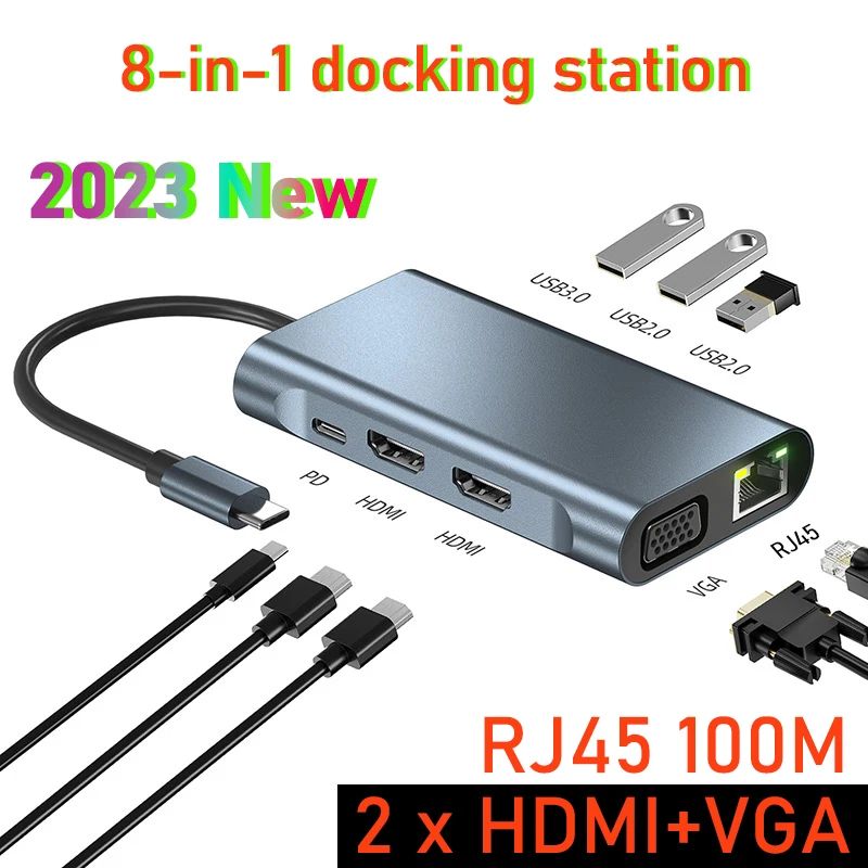 Färg: 2x HDMI VGA