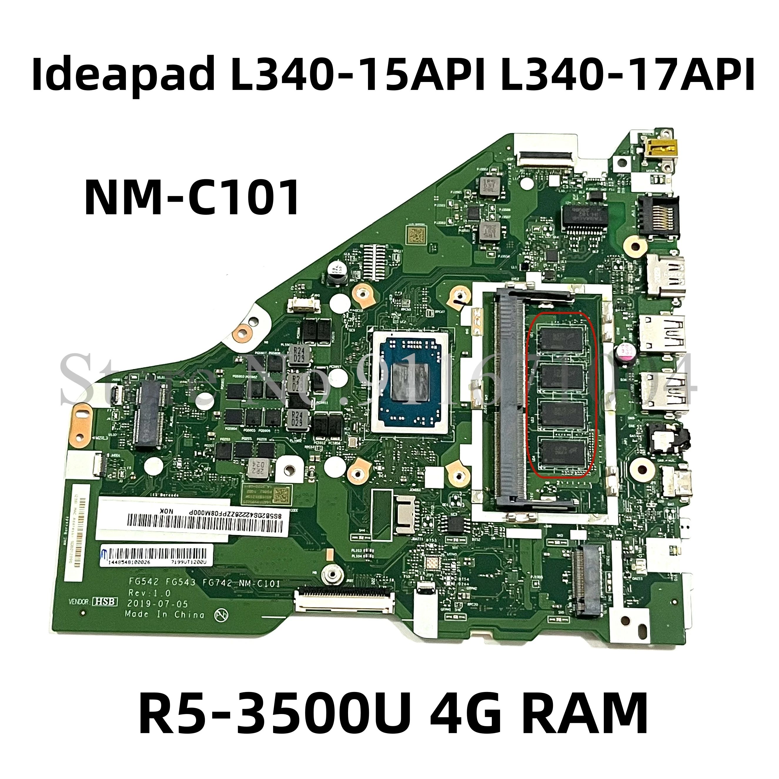 Yapılandırma: R5-3500U 4G RAM