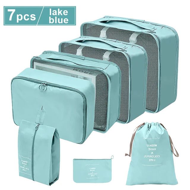 7pcs Lake Blue