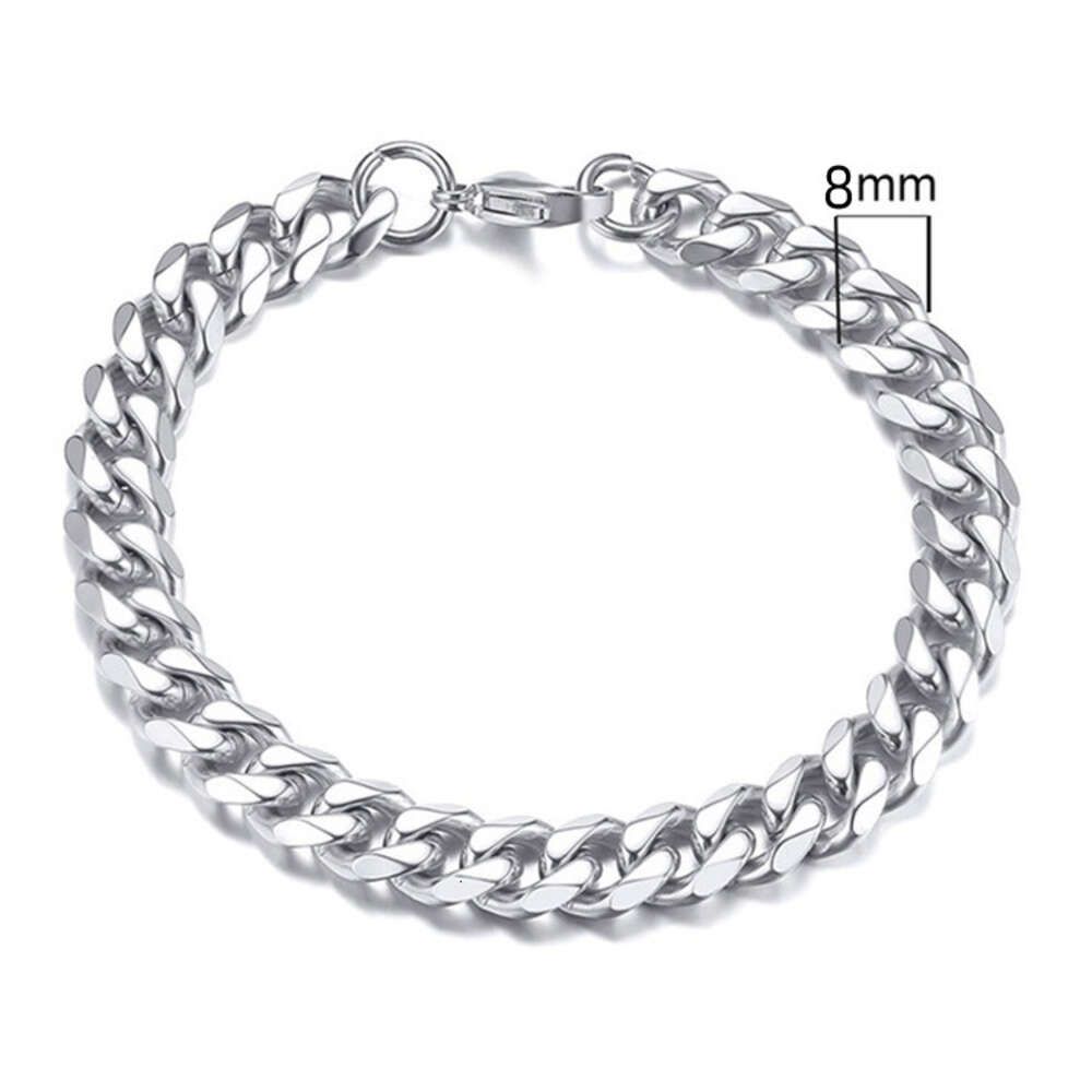 Six Sided Grinding Bracelet 8mm x 21cm