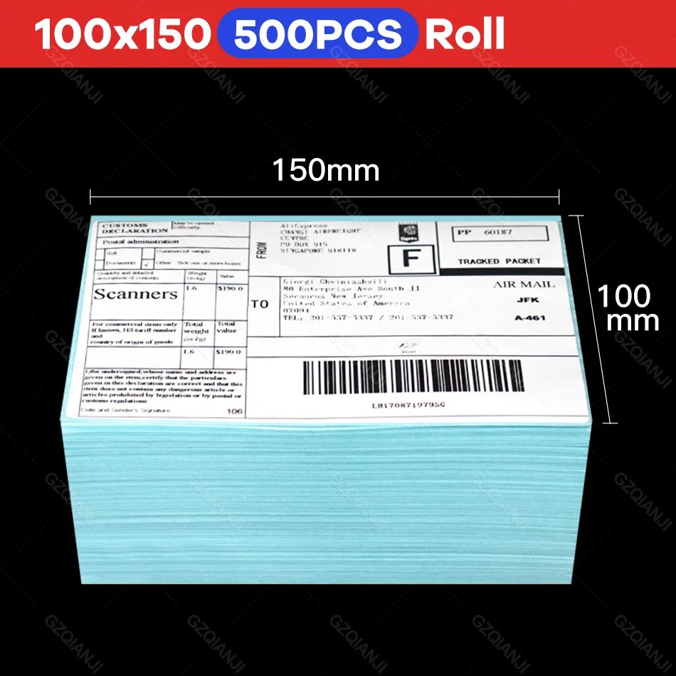 color:100x150mmx500pcs