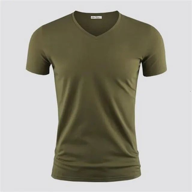 Army Green Vneck