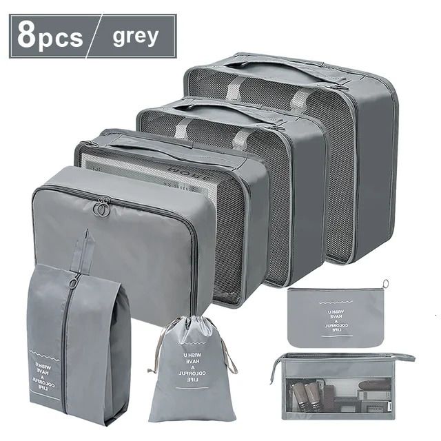 8pcs Grey