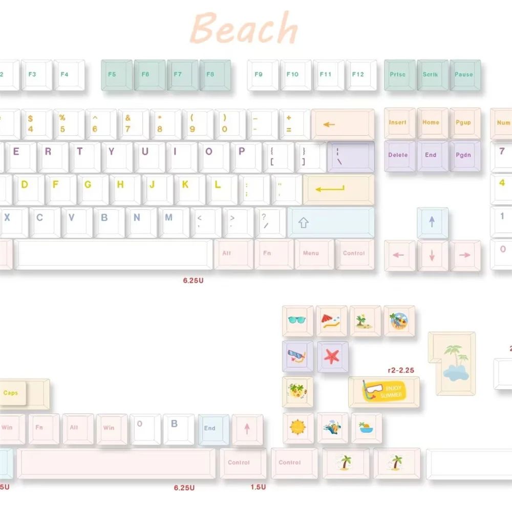 Color:Beach Keycap