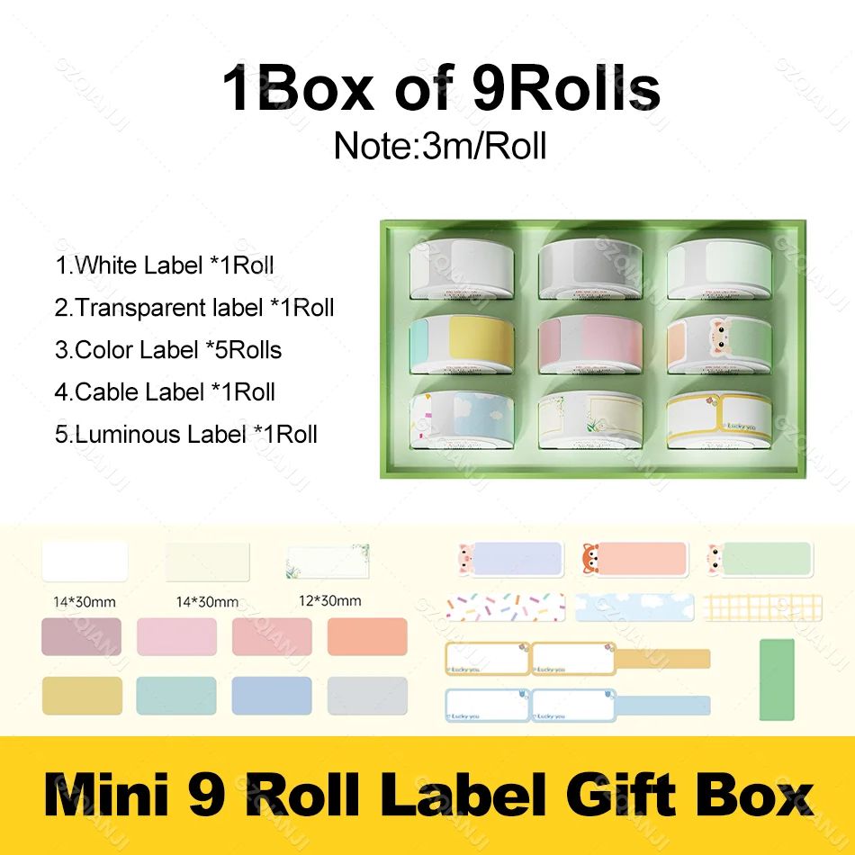 Färg: 9Rolls presentförpackning D