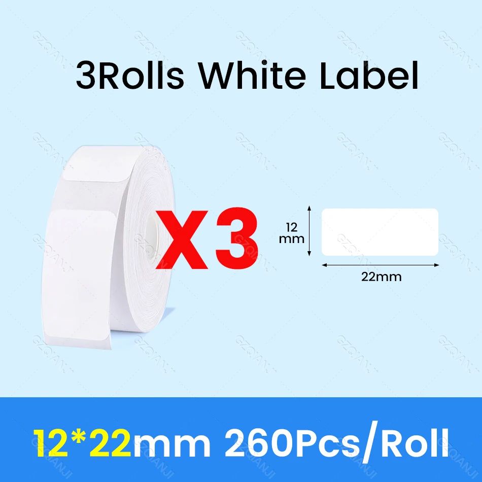 Couleur: 3rolls 12x22 mm