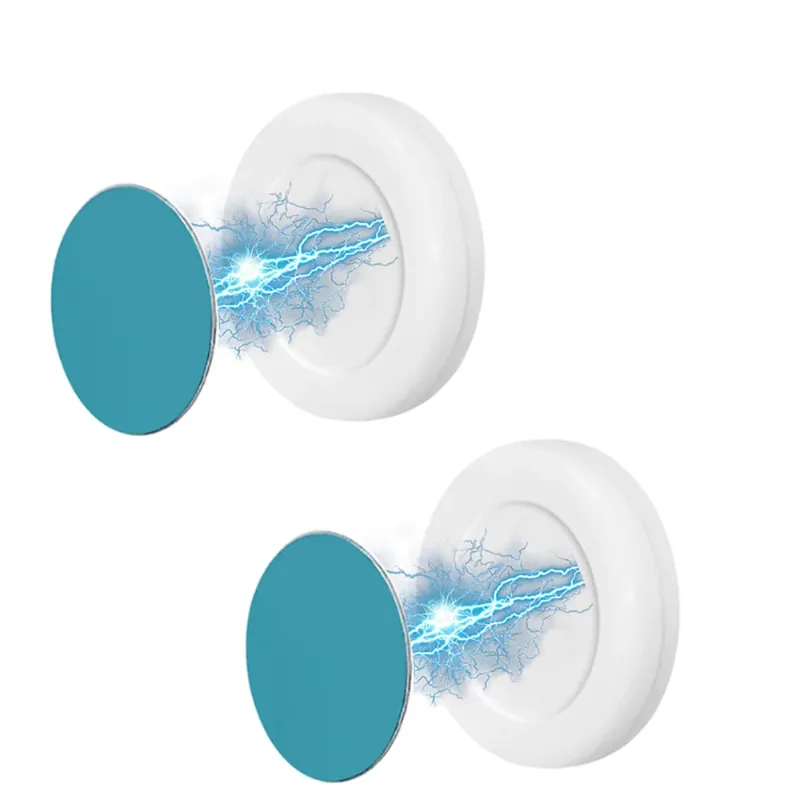 2pcs (1set) blanc-b (rond)