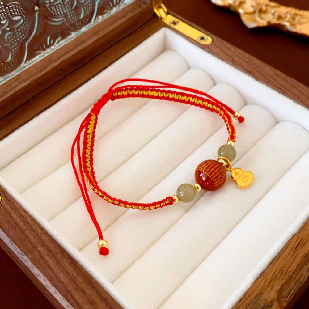 Pulseira - Vermelho (Real Gold Eletroplated)