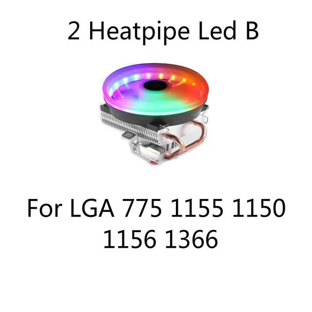 Blade Color:2 heatpipe led B