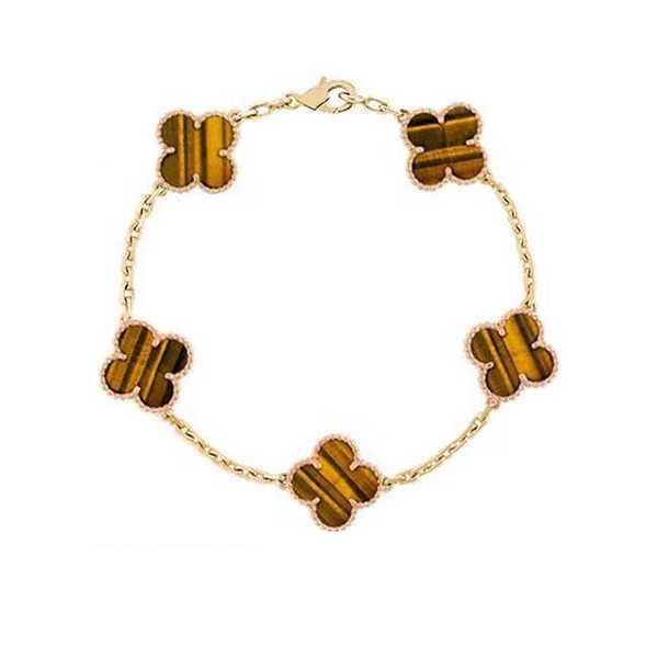 Tiger Eye Stone+Gold-19Cm