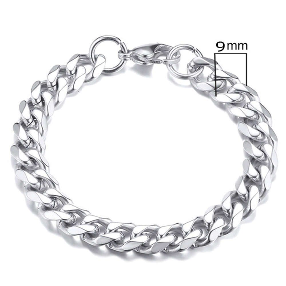 Six Sided Grinding Bracelet 9mmx19cm