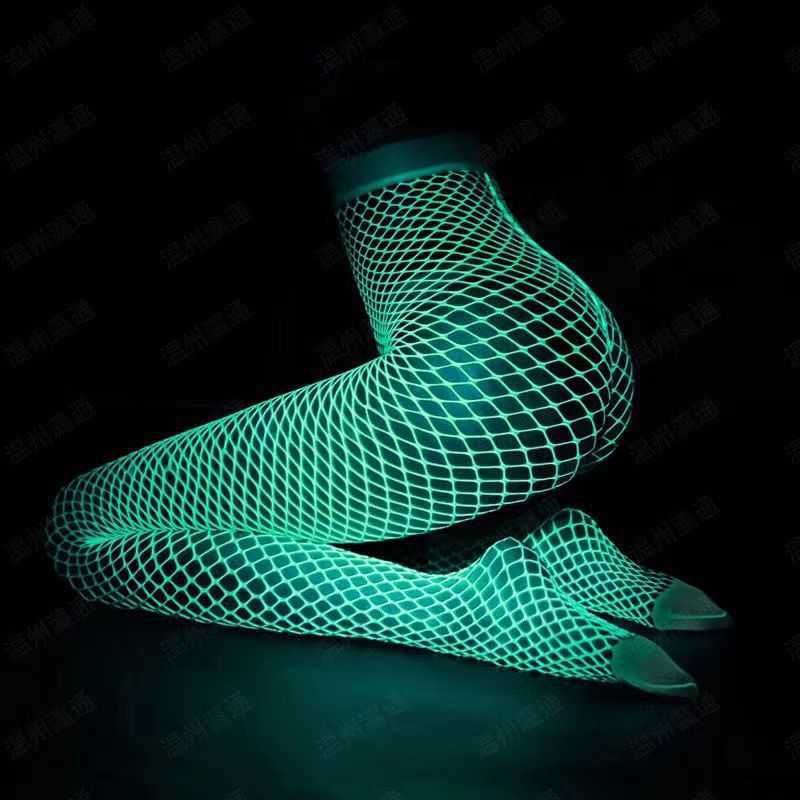 Glow Net Socks-open Crotch