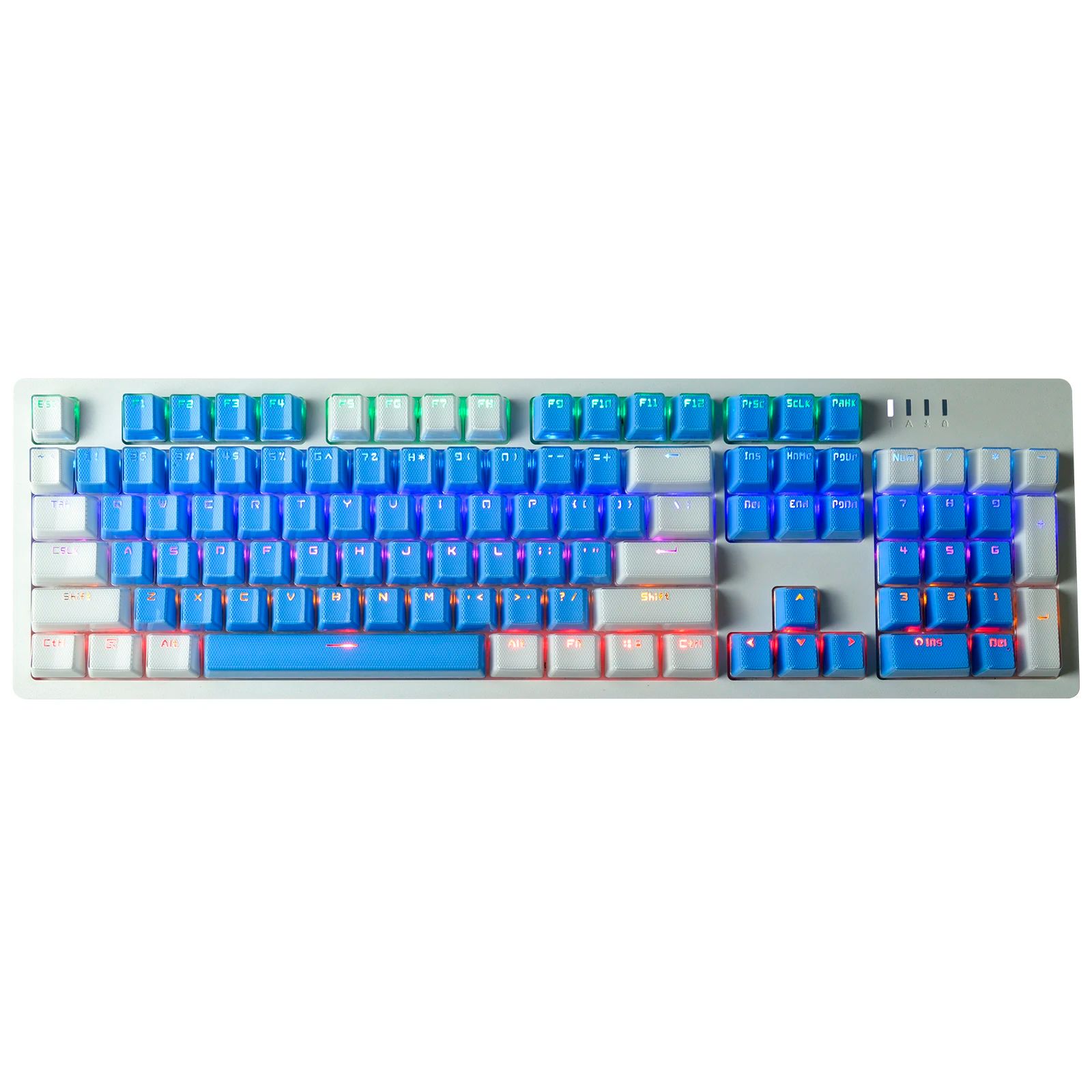 Couleur: Keycaps bleu-blanc