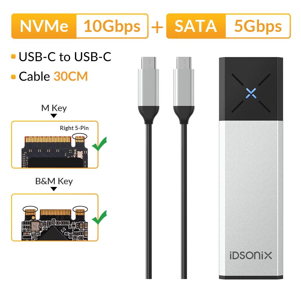 Couleur: SATA NVME-Silver