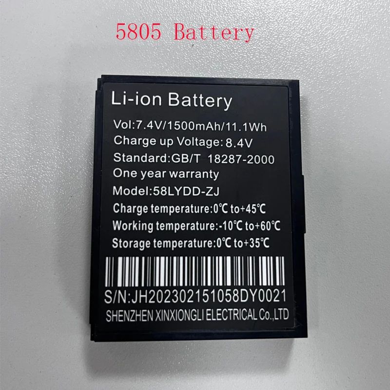 Kolor: ZJ-5805DD-Battery