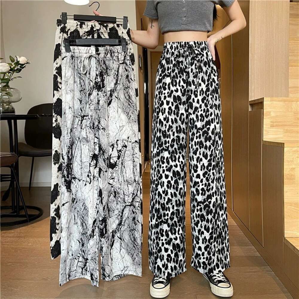 Silver Leopard Print (wide Leg)