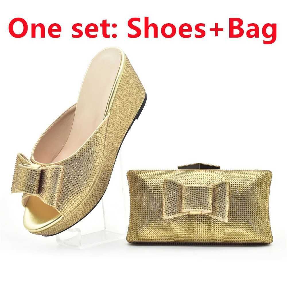 Gold Shoe And Bag