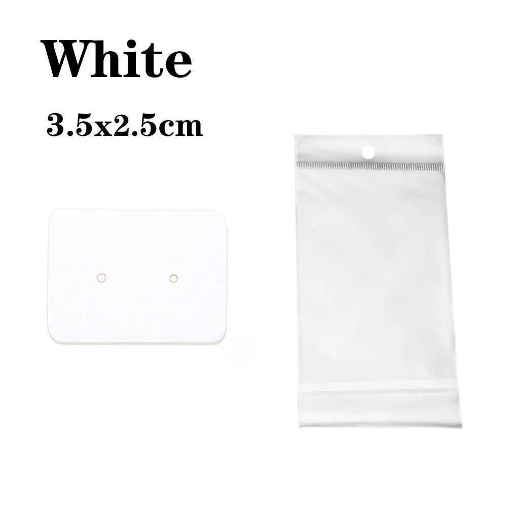 Cartes White-50 de 3,5 x 2,5 cm et 50 sacs