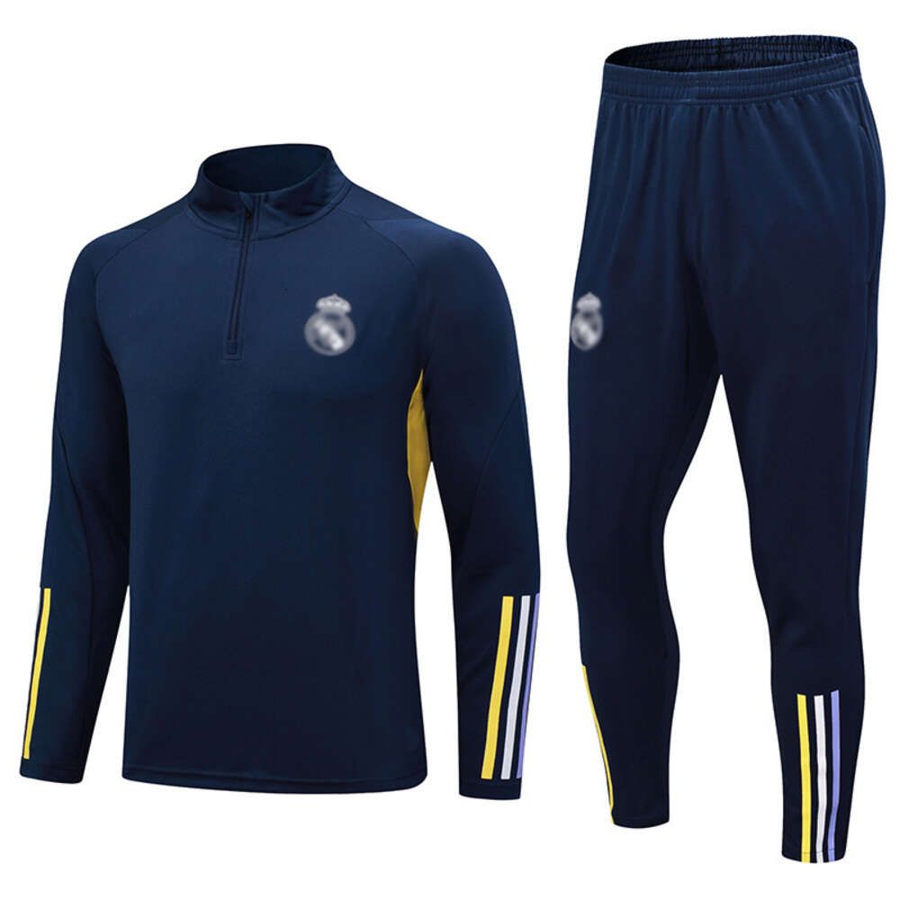 2324 Real Madrid Blue Half Pull