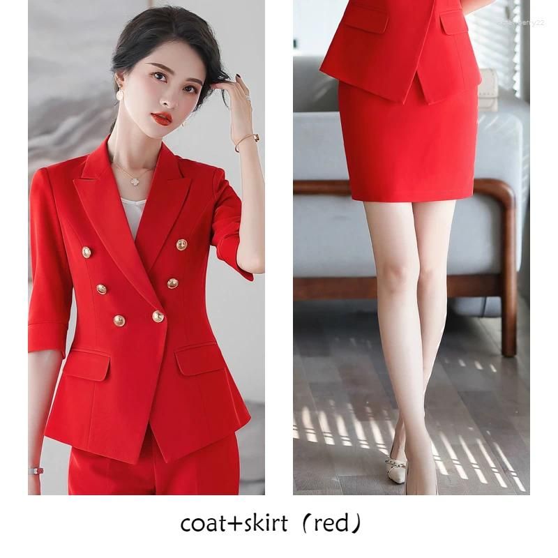 Red coat skirt