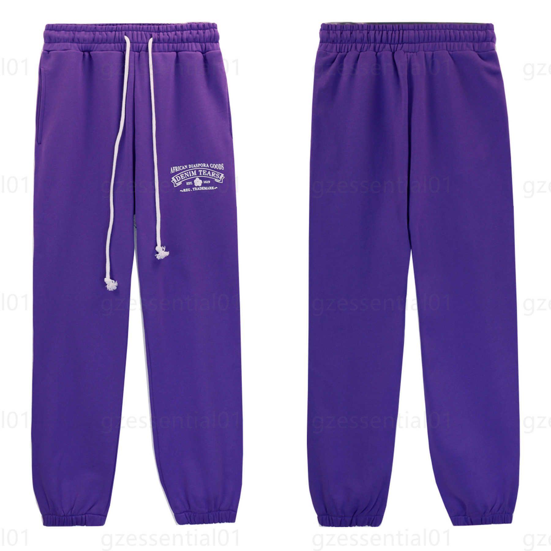 Letter pants purple