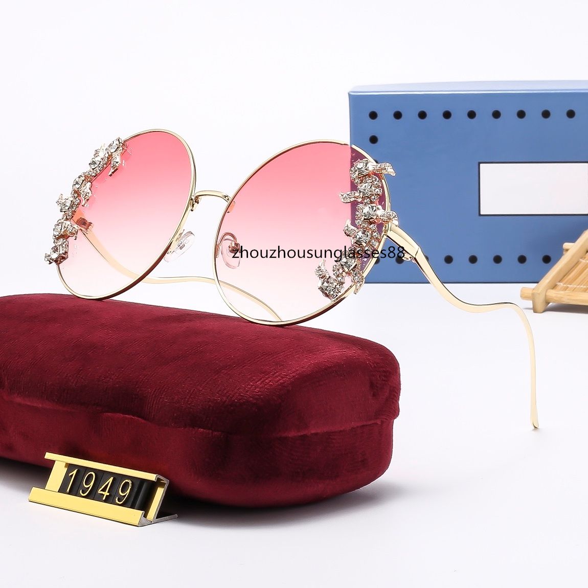 Designer For Men and Women Brand Oversized Mask Sunglasses Fashion Oval Sun glasses UV Protection Lens Coating Plated_senzul.com