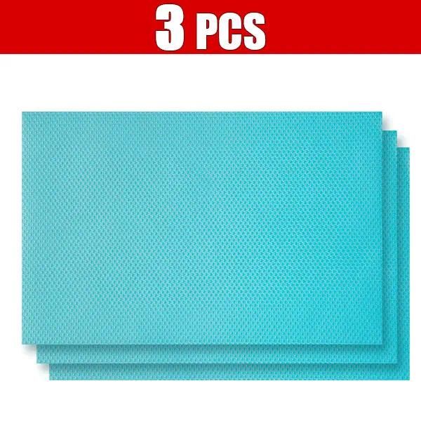 45 x 29cm 3pcs bleu