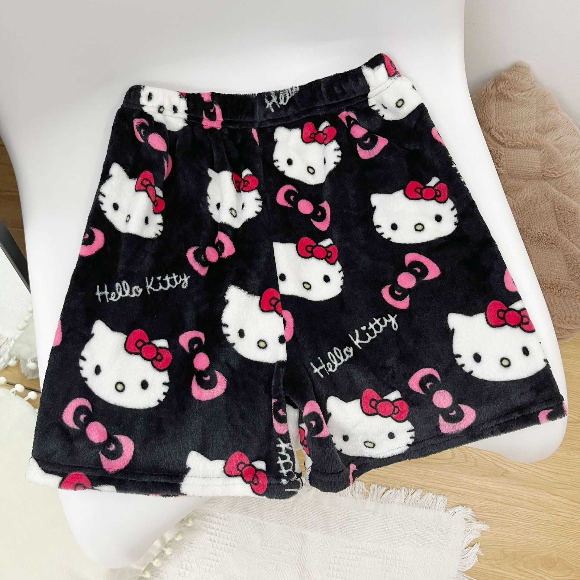 Shorts Black Pink Cat