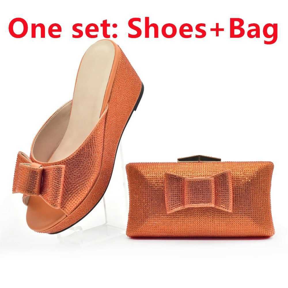 Orange Shoe And Bag