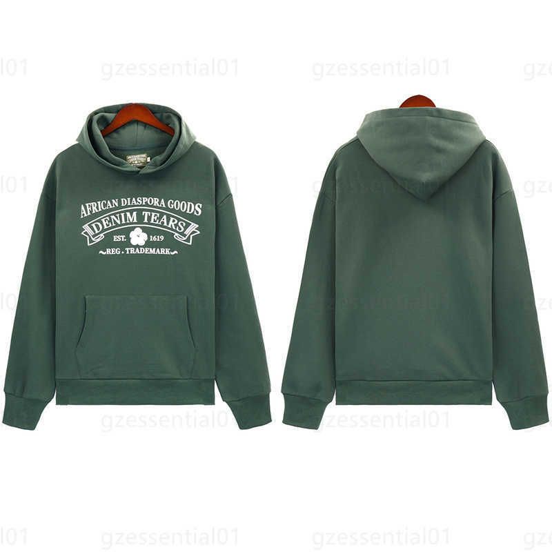 Letter hoodie green