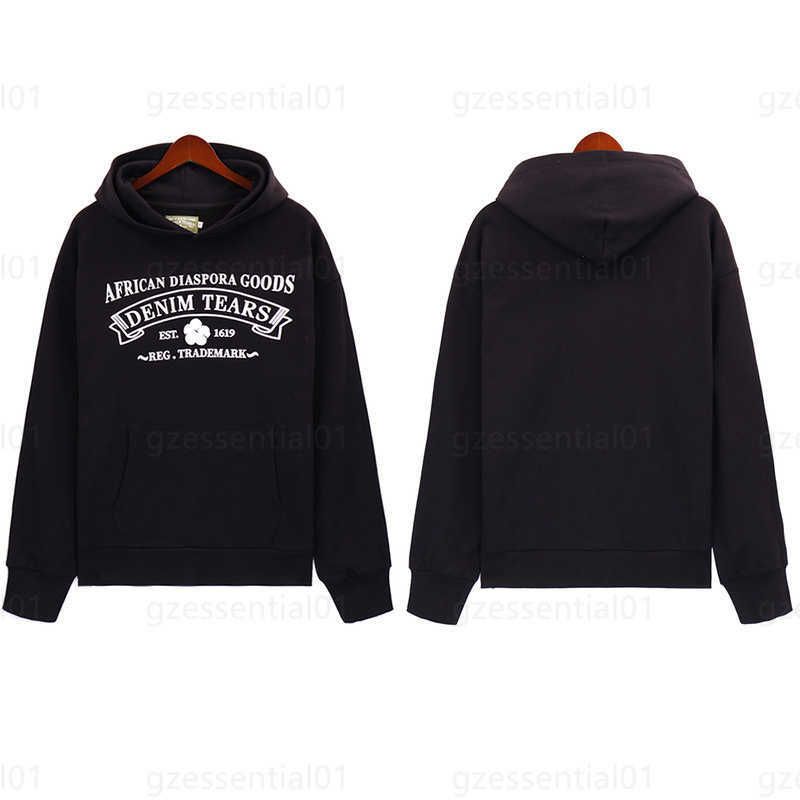 Letter hoodie black